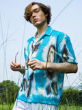 Campus Sutra Topography Mesh Oversized Shirt