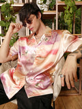 Campus Sutra Abstract Sheen Oversized Shirt