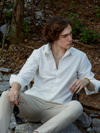 Campus Sutra Cube-Textured Shirt