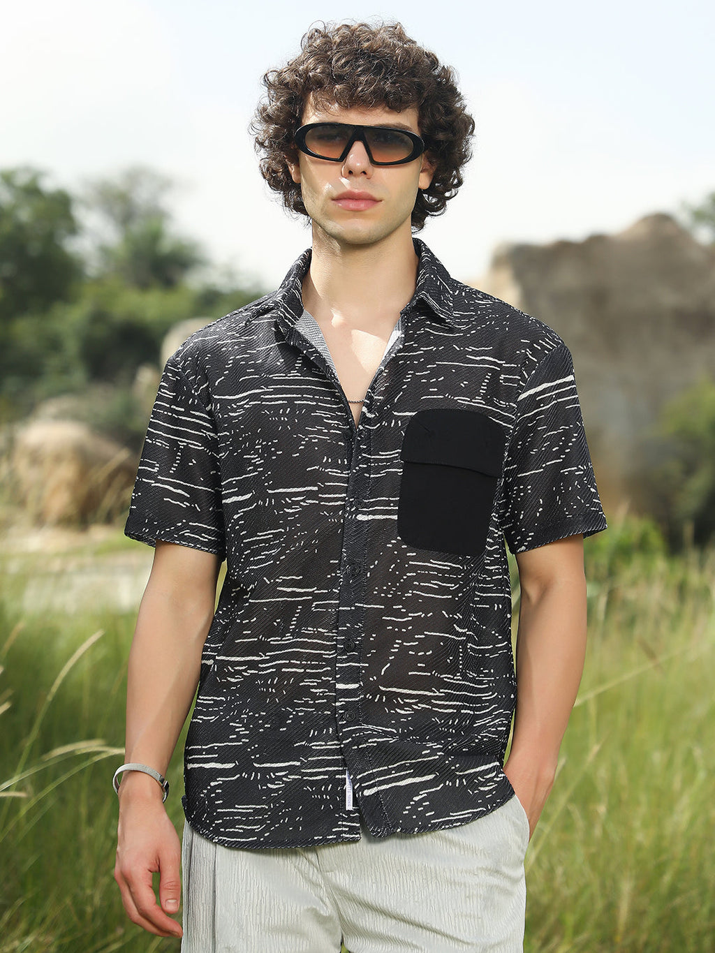 Campus Sutra Flick-Block Shirt