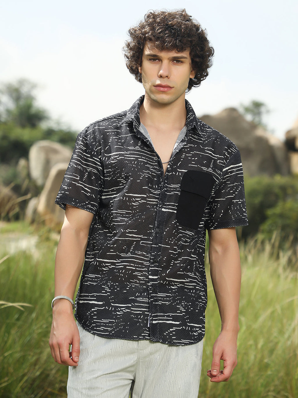 Campus Sutra Flick-Block Shirt