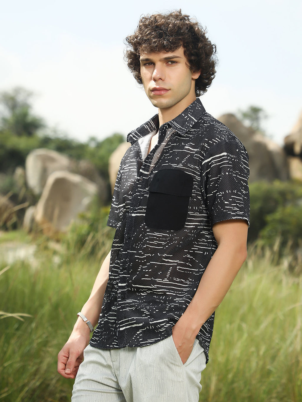Campus Sutra Flick-Block Shirt