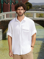 Campus Sutra Satin-Utility Oversized Shirt