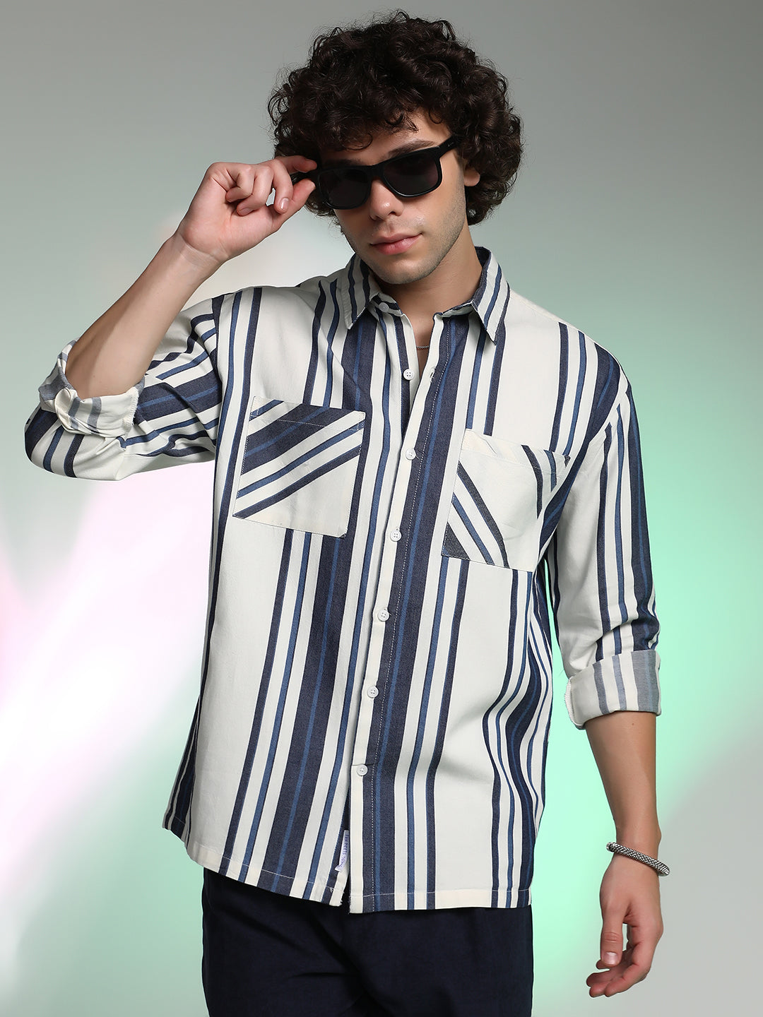 Campus Sutra Multitrack Utility Oversized Shirt
