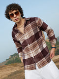 Campus Sutra Plaid Oversized Shirt