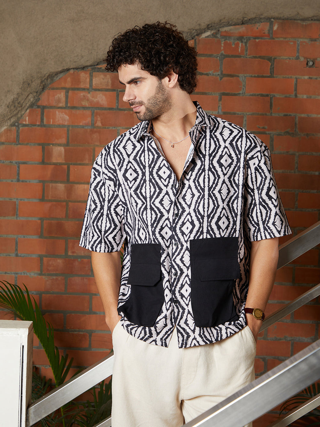 Campus Sutra Indie-Utility Oversized Shirt