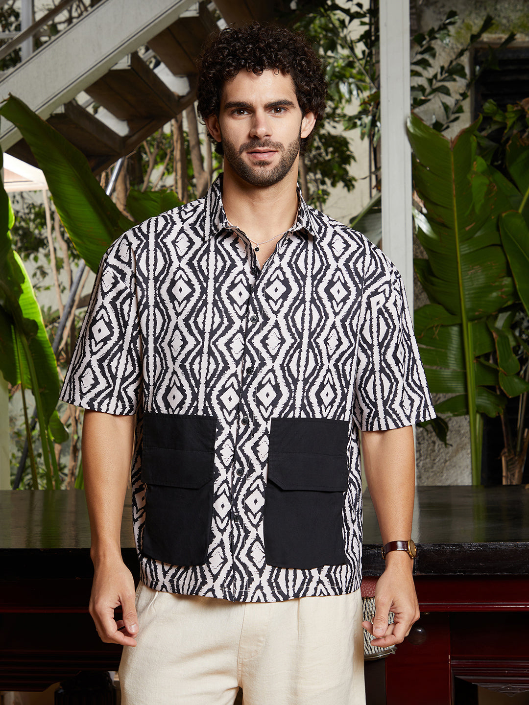 Campus Sutra Indie-Utility Oversized Shirt