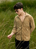 Campus Sutra Faded Corduroy Oversized Shirt