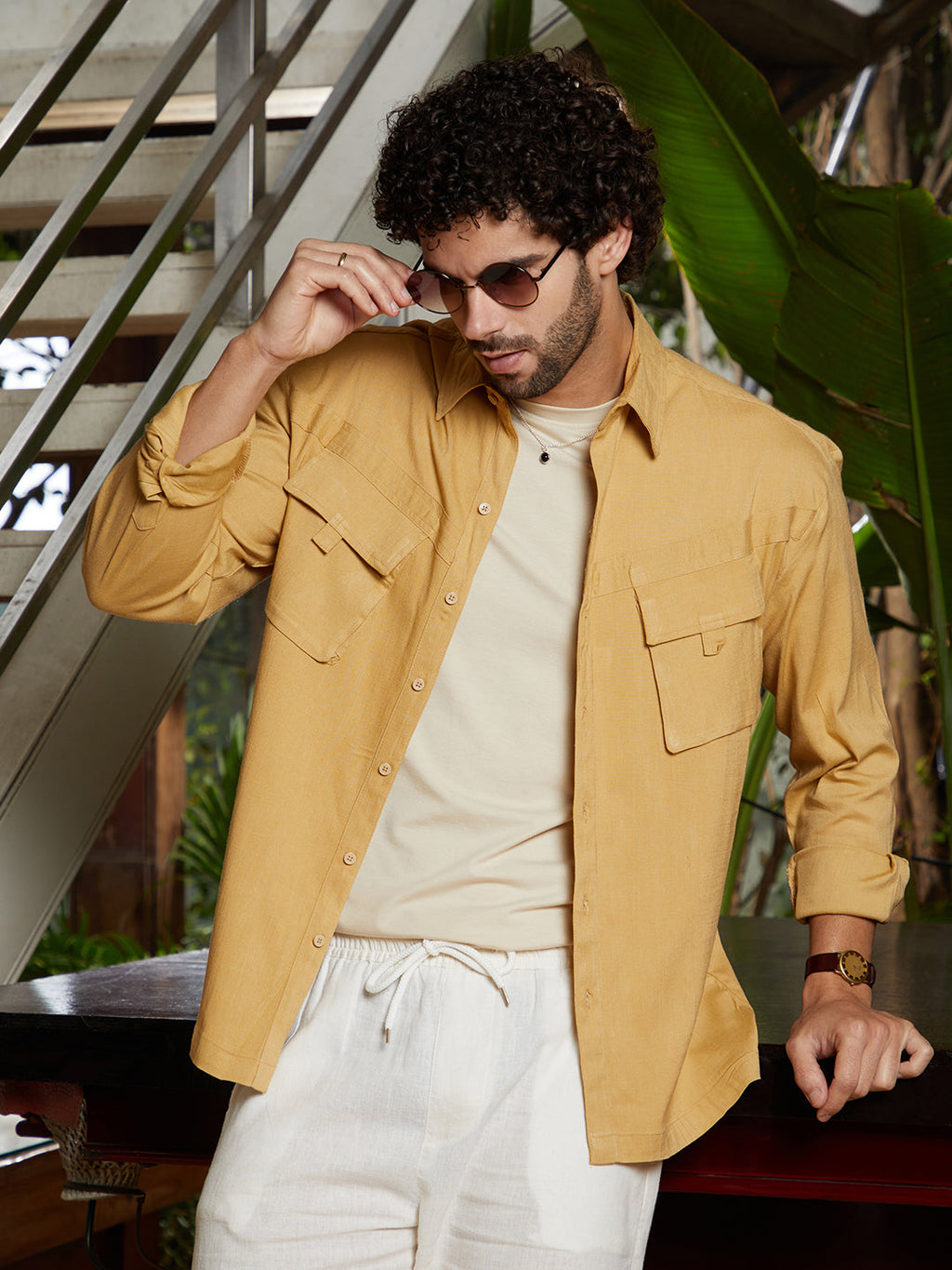 Campus Sutra Modular-Utility Oversized Shirt