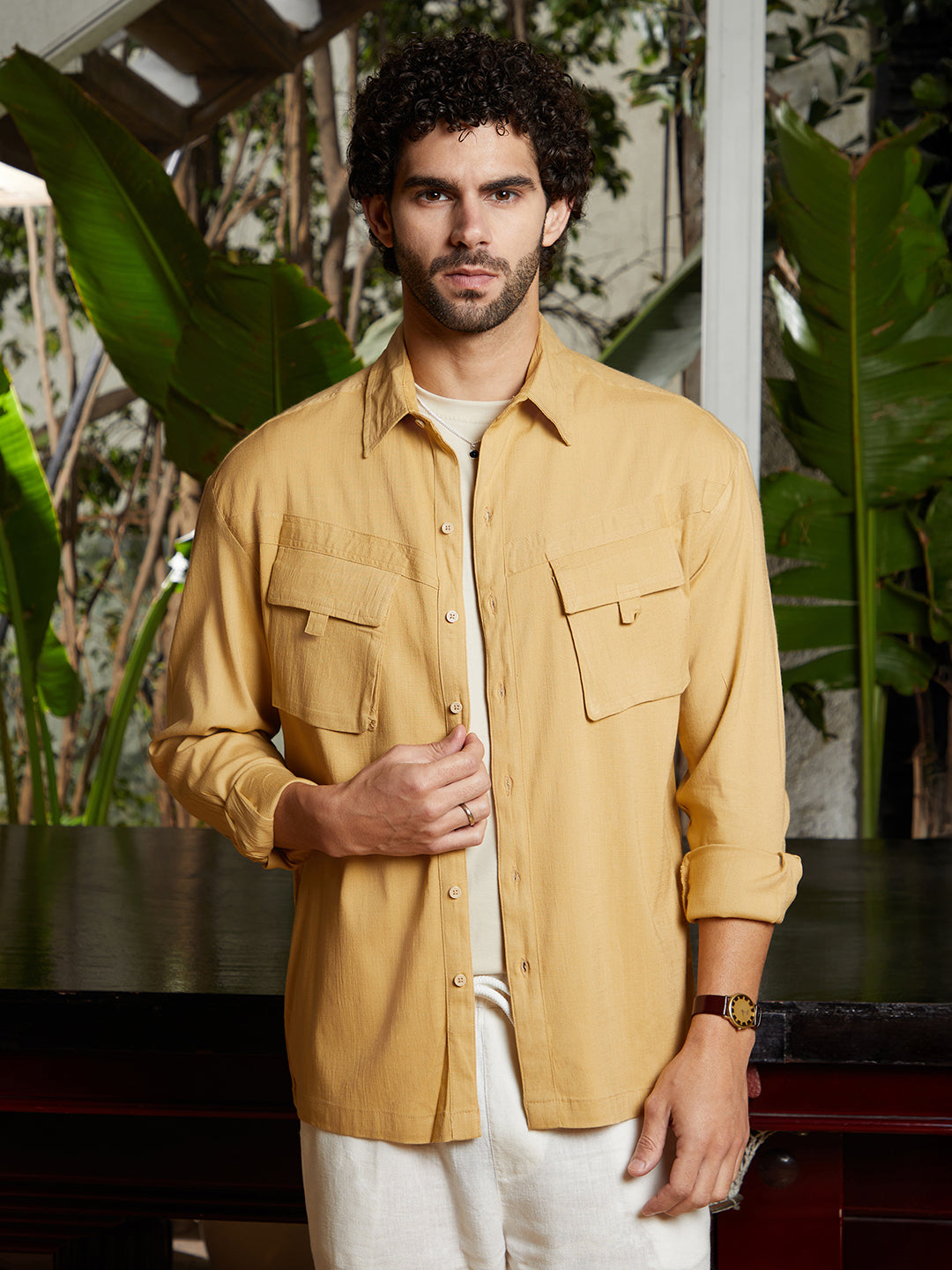Campus Sutra Modular-Utility Oversized Shirt