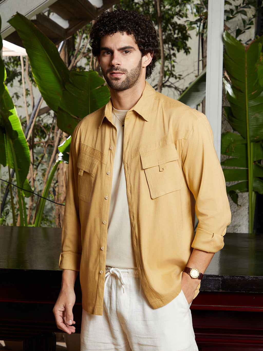 Campus Sutra Modular-Utility Oversized Shirt