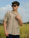 Campus Sutra Waveform Oversized Shirt