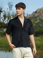 Campus Sutra Solid Knit Shirt