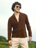 Campus Sutra Ribbed Oversized Shirt