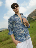 Campus Sutra Fluid-Block Shirt