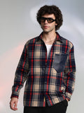 Campus Sutra Plaid-Block Oversized Shirt