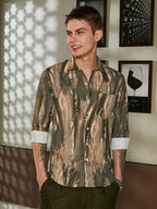 Campus Sutra Earthy Oversized Shirt