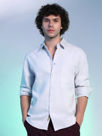 Campus Sutra Suede Utility Oversized Shirt