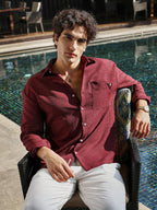 Campus Sutra Modular Solid Oversized Shirt