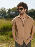 Campus Sutra Corduroy Oversized Shirt