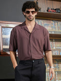 Campus Sutra Zigzag-Helix Resort Oversized Shirt