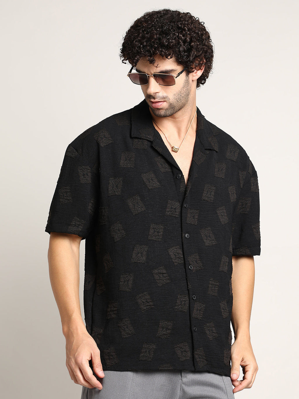 Campus Sutra Indie-Cuban Oversized Shirt