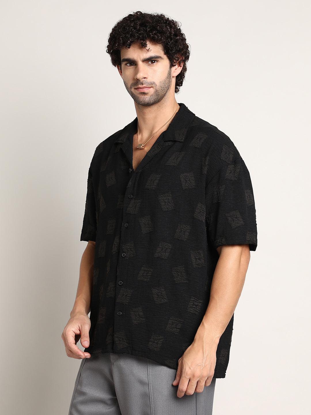 Campus Sutra Indie-Cuban Oversized Shirt