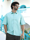 Campus Sutra Unbalanced-Ridge Oversized Shirt