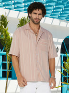 Campus Sutra Unbalanced-Ridge Oversized Shirt