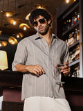 Campus Sutra Unbalanced-Ridge Oversized Shirt