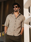 Campus Sutra Aztec-Tactile Oversized Shirt
