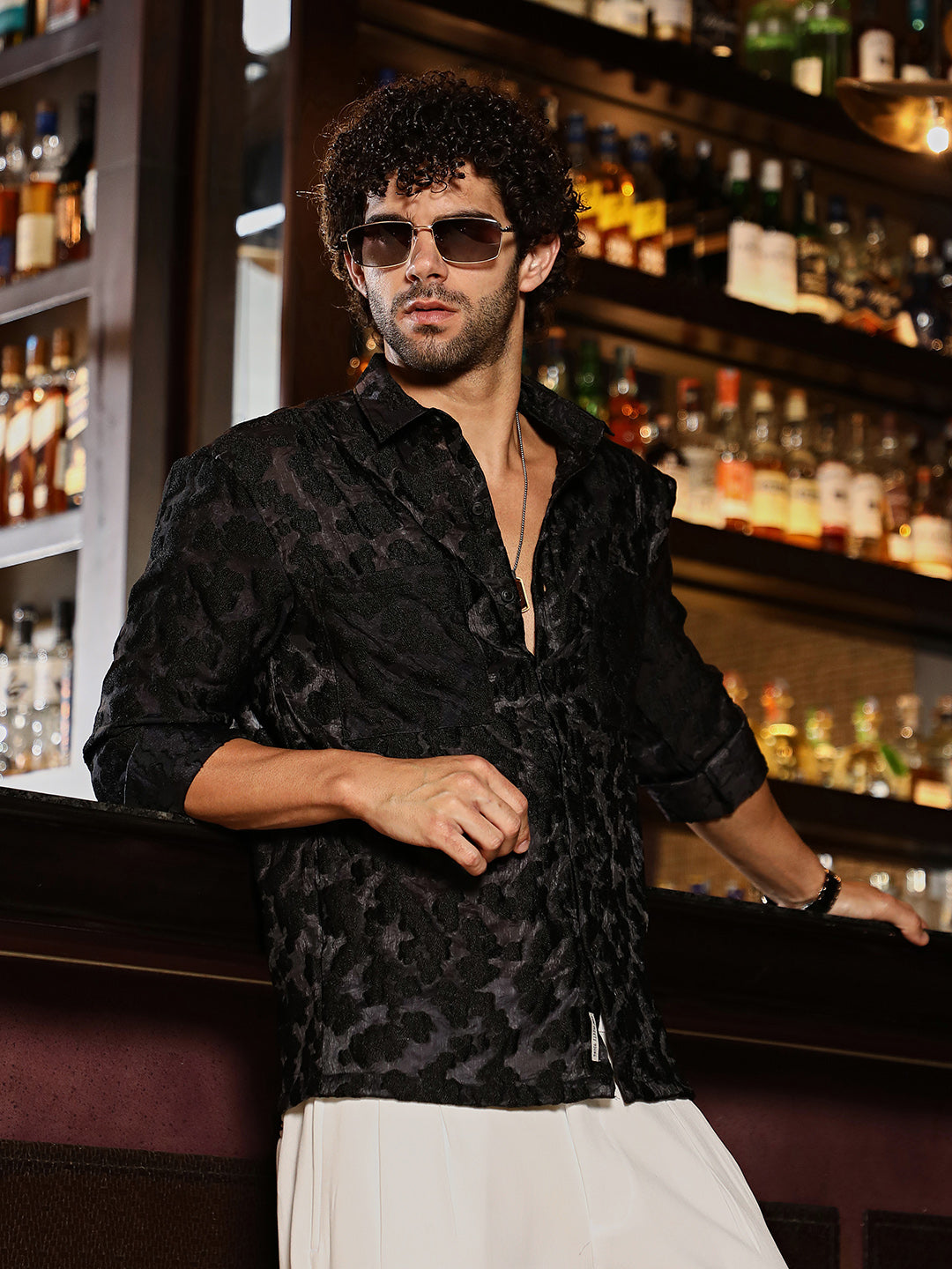 Campus Sutra Nimbus Dark-Tone Shirt