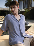 Campus Sutra Creased Cuban Oversized Shirt