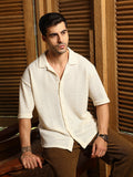 Campus Sutra Oval-Tactile Knit Shirt