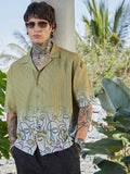 Campus Sutra Faces-Ombre Oversized Shirt