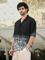 Campus Sutra Indie-Ombre Oversized Shirt