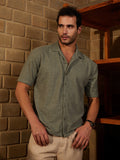 Campus Sutra Tactile-Resort Oversized Shirt