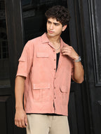Campus Sutra Modular-Utility Cuban Oversized Shirt