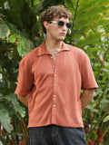 Campus Sutra Waffle-Knit Shirt