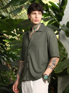 Campus Sutra Waffle-Knit Shirt
