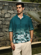 Campus Sutra Abstract-Ombre Oversized Shirt