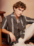 Campus Sutra Ziggy-Weave Oversized Shirt