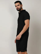 Campus Sutra Self-Design Striped Co-Ord Set