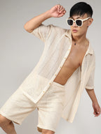 Campus Sutra Crochet Co-Ord Set