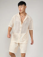 Campus Sutra Crochet Co-Ord Set