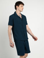 Campus Sutra Textured Interwine Co-Ord Set