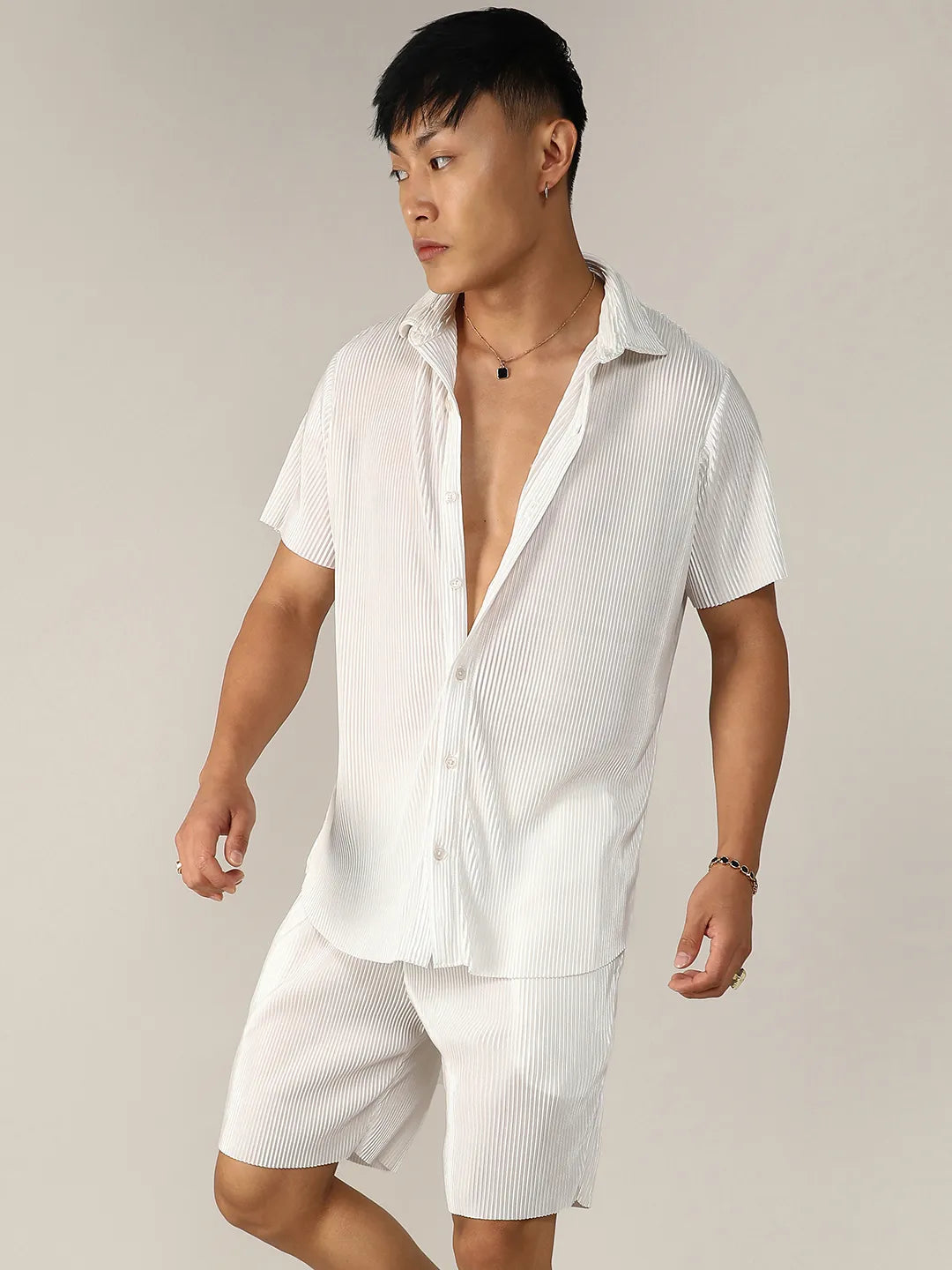 Campus Sutra Pleated Co-Ord Set