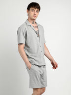 Campus Sutra Heathered Knitted Co-Ord Set