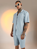 Campus Sutra Ruche-Ribbed Co-Ord Set