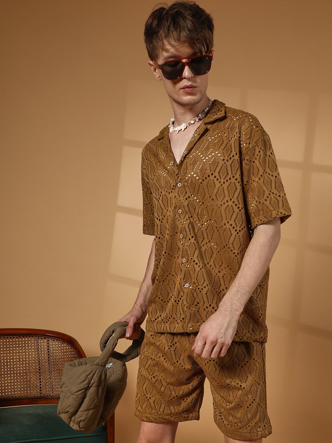 Campus Sutra Boho Knit Co-Ord Set